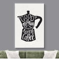 thumbnail image 2 of wall26 Canvas Wall Art - Vintage Style Bottle with Good Morning Starts with Coffee Quotes - Giclee Print Gallery Wrap Modern Home Art Ready to Hang - 32x48 inches, 2 of 5