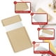 thumbnail image 3 of Espejo de bolsillo Uxcell de acero inoxidable irrompible, espejo compacto de maquillaje con funda de cuero PU (Dorado, 2.44 x 3.74"), 3 of 7