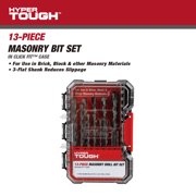 Hyper Tough 13-Piece Masonry Bit Set in Click Fit™ Case