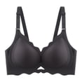 thumbnail image 4 of TIANZEN Enhancing Seamless Wireless Full Figure Bra For Comfort Fit Padded U Shape With Lightly Lift For Plus Size Non Underwire Low Sports Bra, 4 of 4