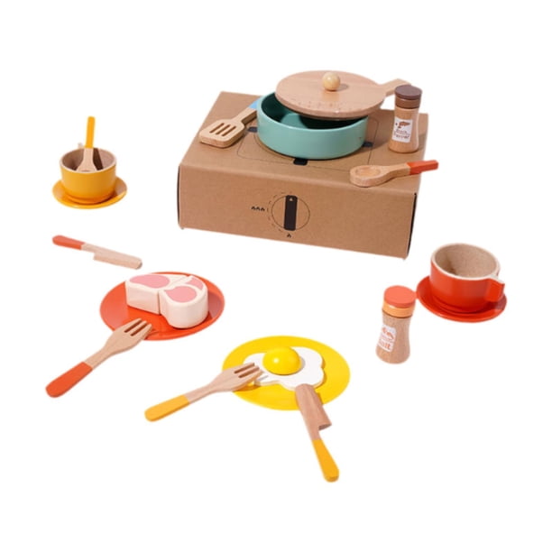 Juguetes de cocina de simulación para niños pequeños, juego de cocina, juego de simulación para preescolar, utensilios de cocina, juguetes