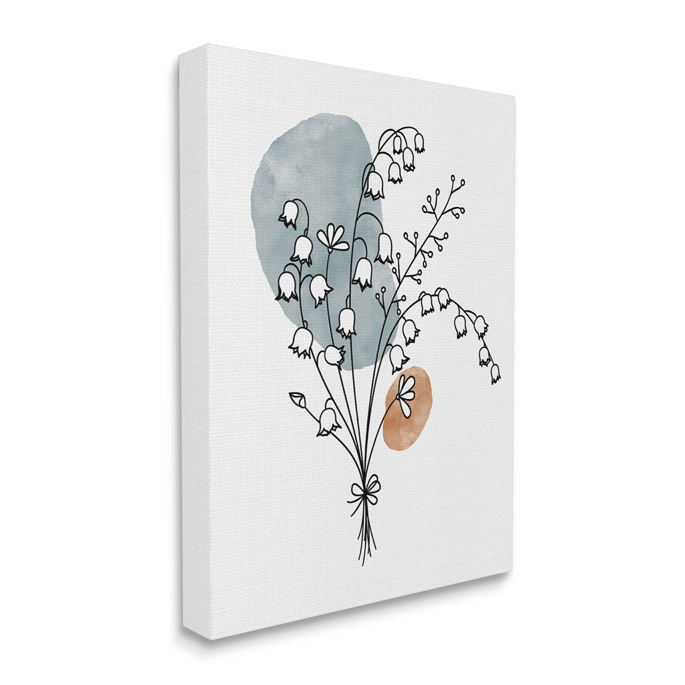 Stupell Industries Lily of the Valley Wildflower Graphic Art Gallery Wrapped Canvas Print Wall Art, Design by JJ Design House LLC