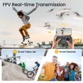 thumbnail image 6 of S300 FPV Drone with Camera for Adults and Kids, RC Quadcopter with 720P HD Camera and 5G WIFI Transmission, 2 Batteries, Gray, 6 of 8