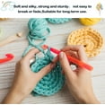 thumbnail image 7 of 200g T-Shirt Yarn Elastic Fabric Crochet Cloth Yarn for DIY Knitting, Spaghetti Yarn Thick Knitting Yarn for Hand DIY Bag Basket Cushion Crocheting Projects,Home Decor(Yellow), 7 of 7