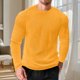thumbnail image 3 of Color Su Propio Pijamas Hombres Fitness Home Wear Moda Suelta Casual Color Sólido Camiseta Deportes Top para Casual Diario, 3 of 5
