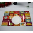 thumbnail image 1 of EREHome Napperon de Table de Pâques Tapis de Tasse 12x18 Pouces, Ensemble de 2, 1 of 2