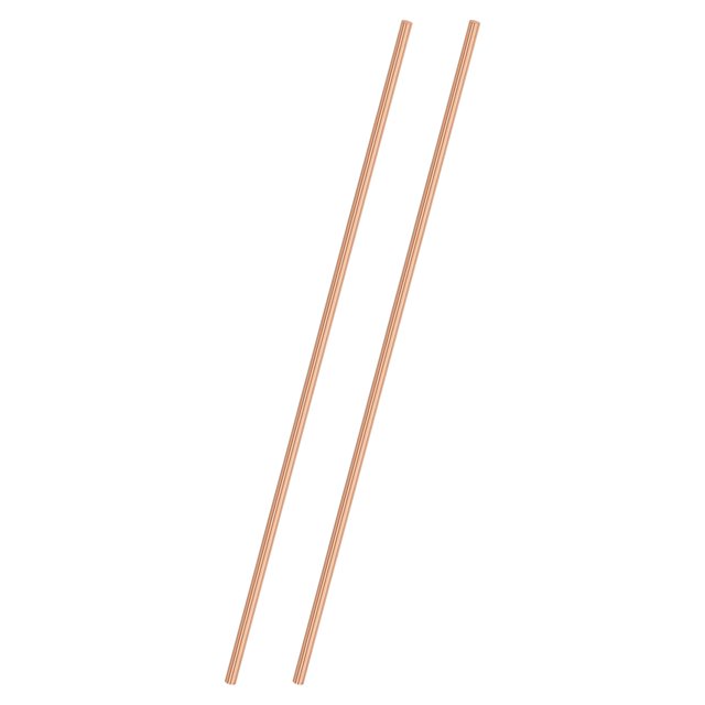 Uxcell 2-Pack Barra Redonda de Cobre 4mm x 250mm T2 Stock de Cobre
