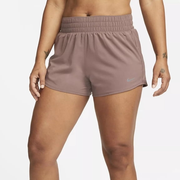 Nike Womens Loose fit Athletic High Waist Shorts Xs Pink Solid Moisture Wicking
