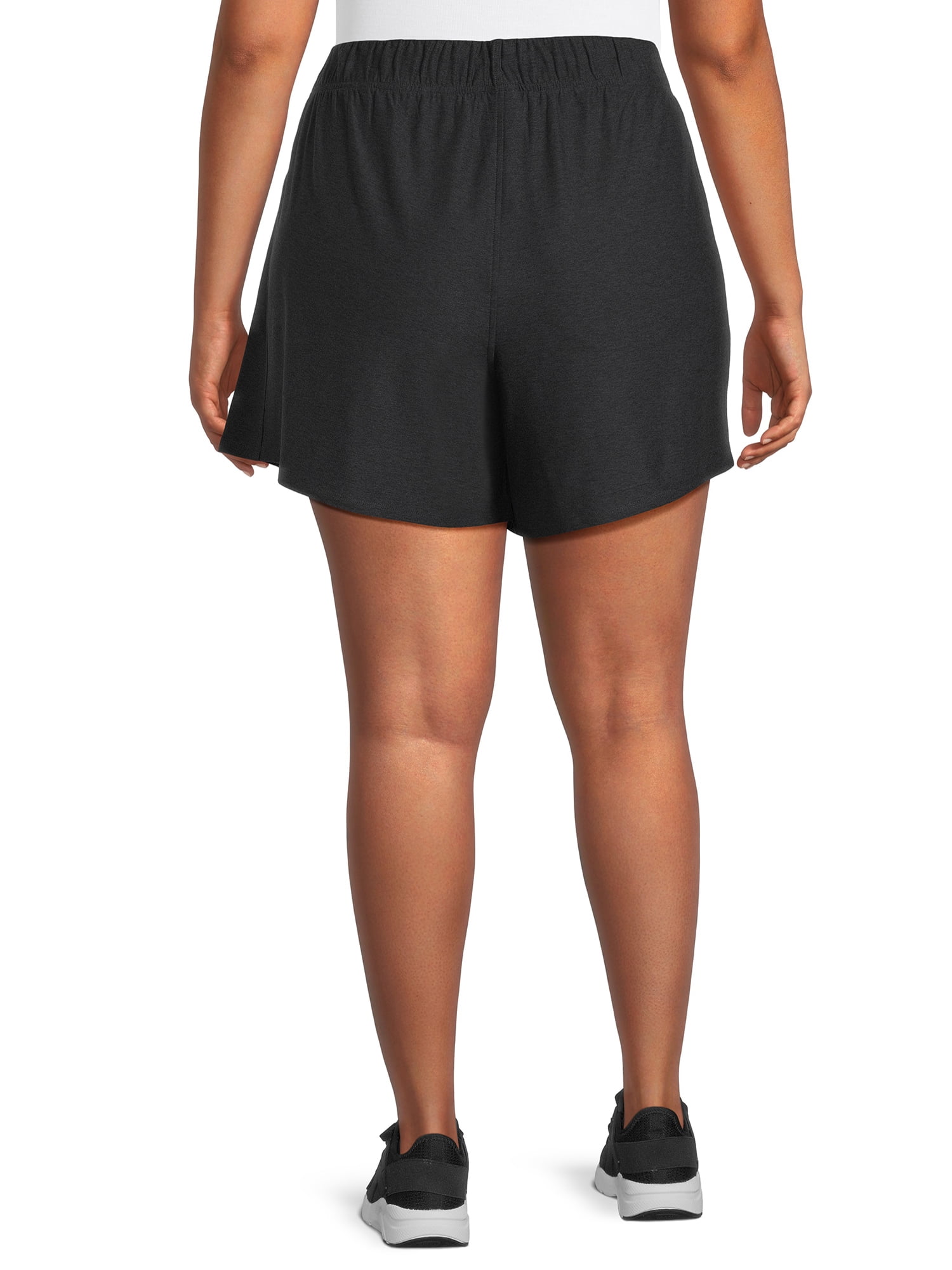 Athletic Works Women's and Women's Plus ButterCore Performance Gym Shorts, Sizes XS-4X, 2-Pack