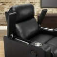 Mainstays Home Theater Recliner with InArm Storage, Reclining Chair