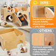 thumbnail image 2 of Castillo para cobayas de madera MEWTOGO 38 x 24 x 18 cm, 2 of 7