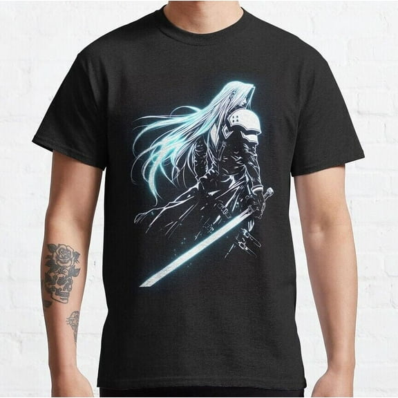NWT Neon Sephiroth Fictional Character Amazing Cool Art Tees Unisex T-Shirt