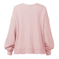 thumbnail image 5 of Sudadera De Mujer, Mano De Obra Fina, Suéter De Otoño, Patrón De Gofres Con Dobladillo Suelto Para Oficina ANGGREK Cocina, Decoración y Otros, 5 of 5