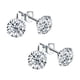 thumbnail image 1 of Aretes Joyería DiamLux5 2 Pzas 5mm Aretes de Broquel Color Plata Metal., 1 of 3