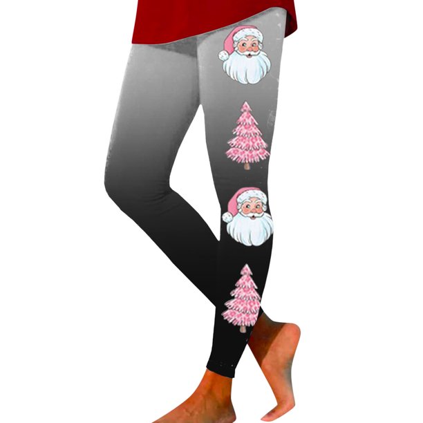 Pantalones de Mezclilla Mujer Gibobby Leggings Deportivos Estampados Navideños Moda Informal Gris XL