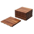 thumbnail image 3 of SAFAVIEH Phuket Outdoor Patio 4 Slat Wooden Floor Tile, Natural, Set of 10, 3 of 7