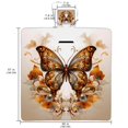 thumbnail image 2 of Butterfly Large Canvas Picnic Blanket Waterproof Backing Outdoor Beach Mat Foldable Tote Bag 200x200cm Soft Comfortable Durable Carrying Strap Family Camping Hiking Grass Sandproof Rug, 2 of 6