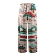thumbnail image 5 of Gunia Girls Flannel Pajama Pants Santa Claus Autumn Winter Christmas Cute Cartoon Print Casual Home Long Pants Pjs Cosy Loungewear, 5 of 5