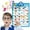 Blue, variant on Adofi Electronic Interactive Alphabet Wall Chart, Educational Toys