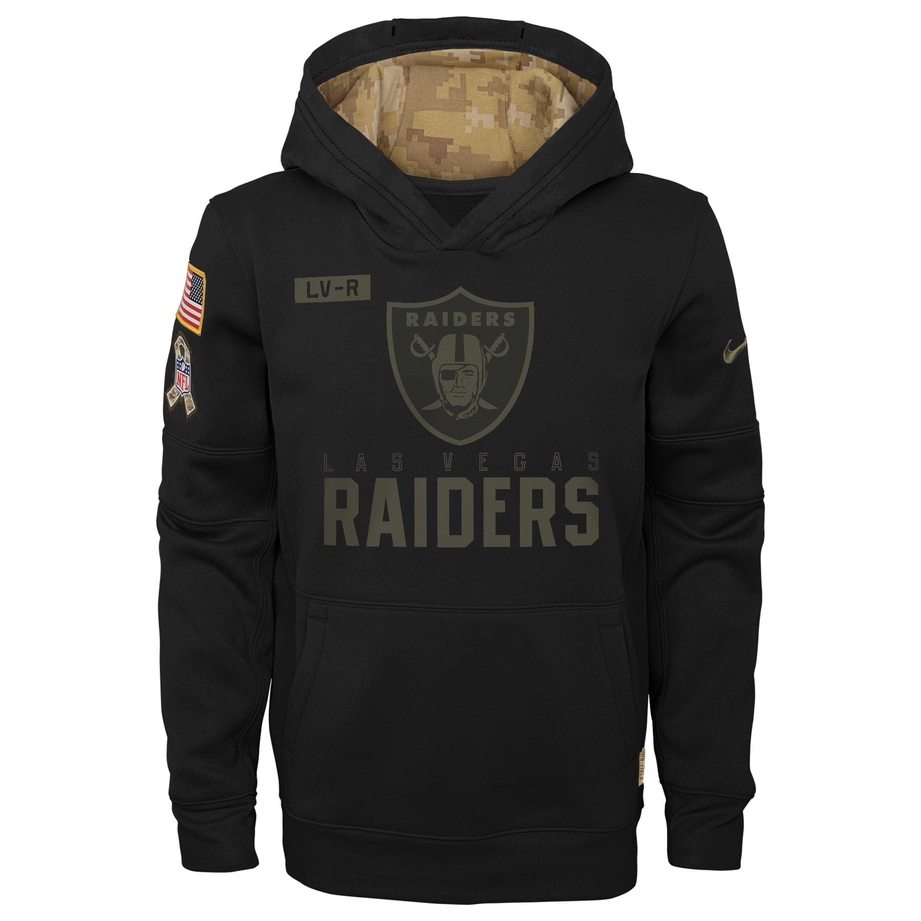 raiders salute to service hoodie