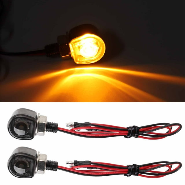 Luz De Indicador Del Manillar LED LED De Motocicleta, Señales De De Amber Mini, Mayor Visibilidad Con Carcasa Ahumada, Adecuado Para CB1000R, XL1000V Y Más