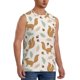 thumbnail image 2 of Balery Squirrel And Leaves Camisetas sin mangas para hombre, absorbe la humedad y protege contra el mal olor.-3X-Large, 2 of 7