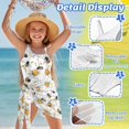thumbnail image 6 of Jiueut Daisy Bee Print Girl's One Piece Swimsuits Cut Out Swimwear with Adjustable Strap One Shoulder Bathing Suit with Mesh Cover Up, 6 of 7