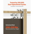 thumbnail image 5 of KFFKFF Pocket Door Frame Kit for 48-72 in Wide and 80 in High Doors, Features Two-Way Soft Close Mechanism, Smooth and Quiet Sliding, Simple Installation, Made of Wood and Galvanized Steel, 5 of 9