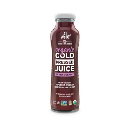 AllWellO Organic, Cold Pressed Berry Delight Juice, 11.1 oz Bottle