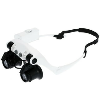 JUOIFIP Hands Free Head Magnifying Glasses, Magnifier with Light