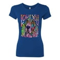 thumbnail image 3 of Colorful Beagle | Dogs Love You | Dean Russo Art Animal Lover Womens Slim Fit Junior Tee, Royal, Medium, 3 of 6