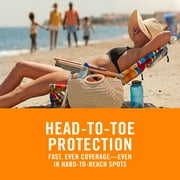 Banana Boat Ultra Defense SPF 100 Sunscreen Spray، Clear Spray Sunscreen، Adult Sunblock، 6 oz