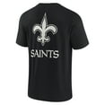 thumbnail image 3 of Unisex Fanatics Black New Orleans Saints Elements Super Soft Short Sleeve T-Shirt, 3 of 3