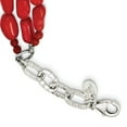 thumbnail image 2 of White Sterling Silver necklace Gemstone Coral Red 16 in, 2 of 3