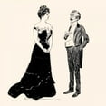 thumbnail image 2 of Gibson, Charles Dana 12x12 Gold Ornate Wood Framed with Double Matting Museum Art Print Titled - Yes, Dearest, 2 of 4
