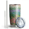 thumbnail image 2 of 20 Oz Pioneer Flower Coffee Tumbler Double Wall Insulated Stainless Steel Water Bottle | Metal Reusable Thermoses Flask with Cup Cap | Leak & Sweat Proof with Anti-Dust Lid, 2 of 7