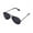 Black, variant on Pilo Sunglasses With Aluminum Alloy Frame - Multiple Options Available (Titanium Frame + Red Lenses + Red Rubber)
