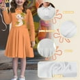 thumbnail image 6 of DISNIMO Axolotl Sunflower Dress for Girls 5-6 Years Girl Dress Long Sleeve Kids Collar Dress Girls Midi Dress for Children Clothes Dresses for Kid Holiday Dress Girls Skater Dress Girls Button, 6 of 7