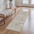thumbnail image 5 of Washable Kitchen Runner Rug 2x5 ft, Non Slip Soft Low Profile Kitchen Rug with PVC Backing, Vintage Distressed Medallion Oriental Rug for Kitchen Sink, Hallway & Laundry Room, 5 of 6