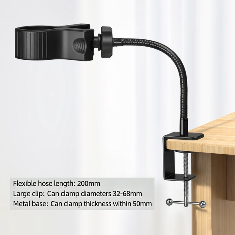 Flexible Gooseneck Microphone Stand Arm 4 Optional Lengths for Precise Stable