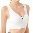 thumbnail image 2 of XWSHYW Womens Clothes Sports Bra for Women Longline Padded Bra Yoga Crop Tank Tops Fitness Workout Running Top White 2XL, 2 of 3