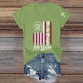 thumbnail image 4 of Womens Shirts Summer 250Th Anniversary Usa for Women 17762026 Patriotic American Flag V Neck T July 4Th Graphic Tee 250 Anniversary Usa Shirt Women Green 3XL, 4 of 8