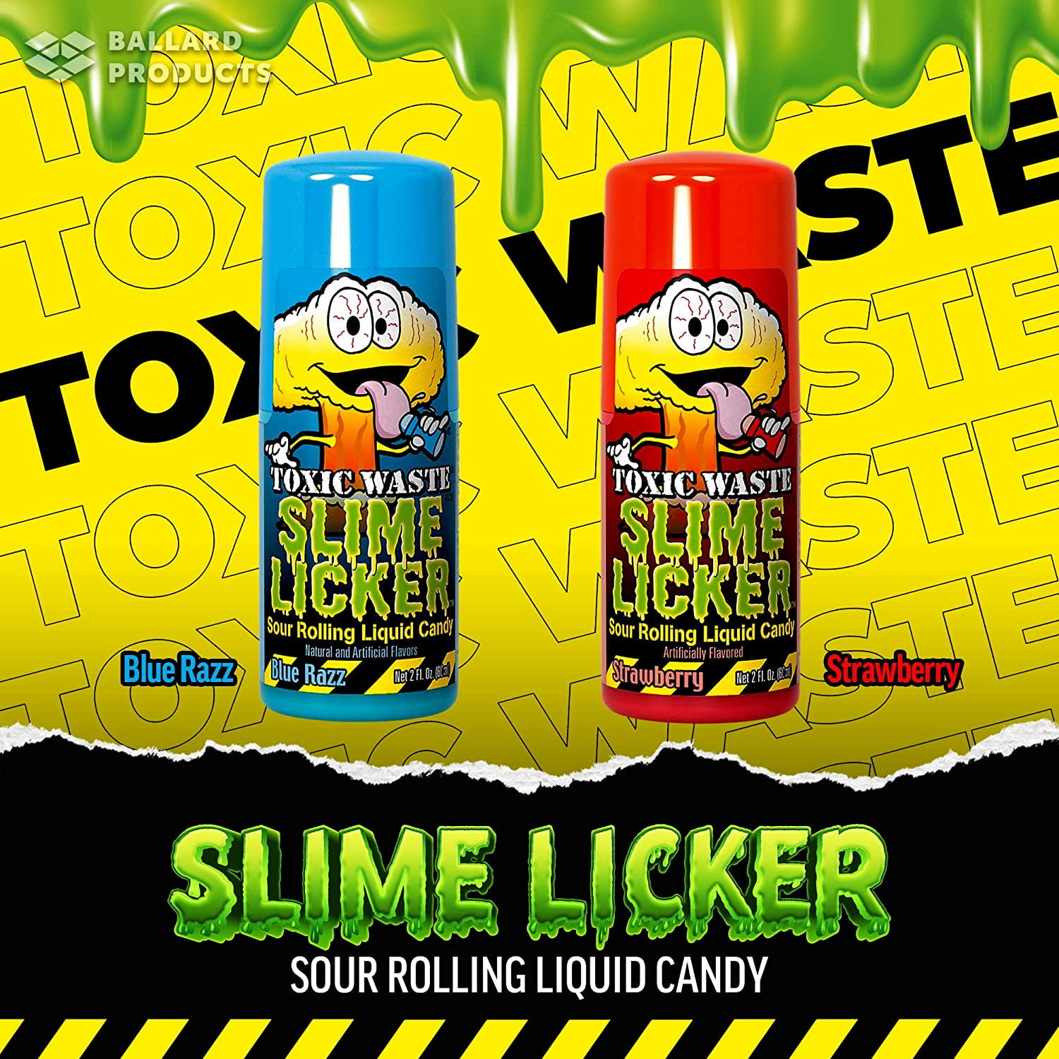 Toxic Waste Slime Licker Soda (Variety 6 pack)