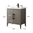 thumbnail image 6 of Vanity Art 30” Single Sink Bathroom Vanity Cabinet with Ceramic Countertop, 6 of 9