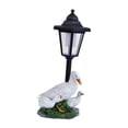 thumbnail image 4 of Estatuas solares para jardín, luces de pato, figura de animal, figuras de pato blanco, linterna 13x11x325cm, 4 of 7