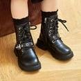 thumbnail image 6 of lnmuld Kids Boots Stylish Girls Ankle Boots with Soft Sole Durable Children Footwear Elegant British Design for Fall Winter Season Comfortable Young Ladies Shoes Size:11-11.5 Years, 6 of 7
