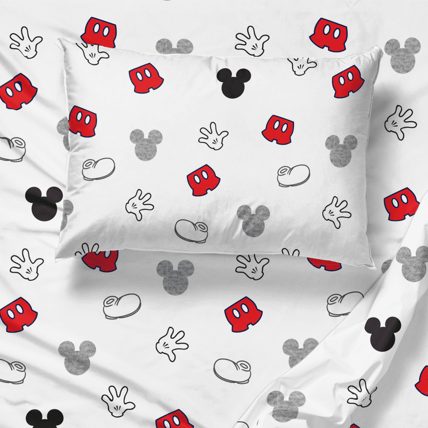 Saturday Park Mickey Mouse Sheet Set, Full - Walmart.com