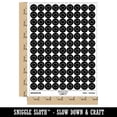 thumbnail image 2 of Piggy Bank Outline 200+ Round Stickers - Black - Matte Finish - 0.50" Size, 2 of 3