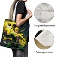 thumbnail image 3 of Eyes of Wakanda Bolso de tela con estampado de lienzo para mujer, bolsa de compras reutilizable y estética, con cremallera interior, regalo para mujer,40*40cm., 3 of 6