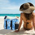 thumbnail image 6 of Watercolor Starfish Reusable Grocery Bags with Handle Side Pocket Waterproof Shopping Portable Tote, 6 of 8
